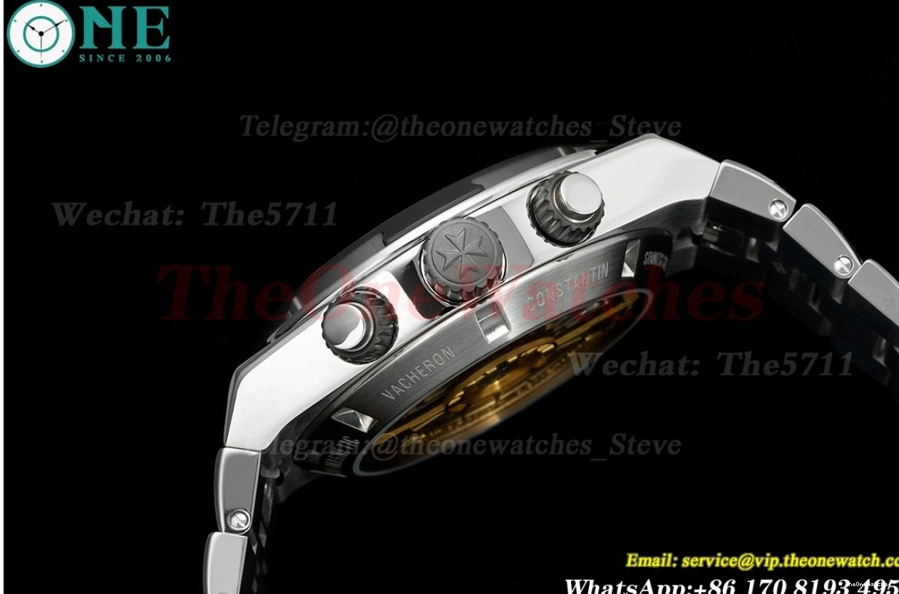 SS Chronograph  V2 A7750 Overseas Blue SS 8F 5510V 0216